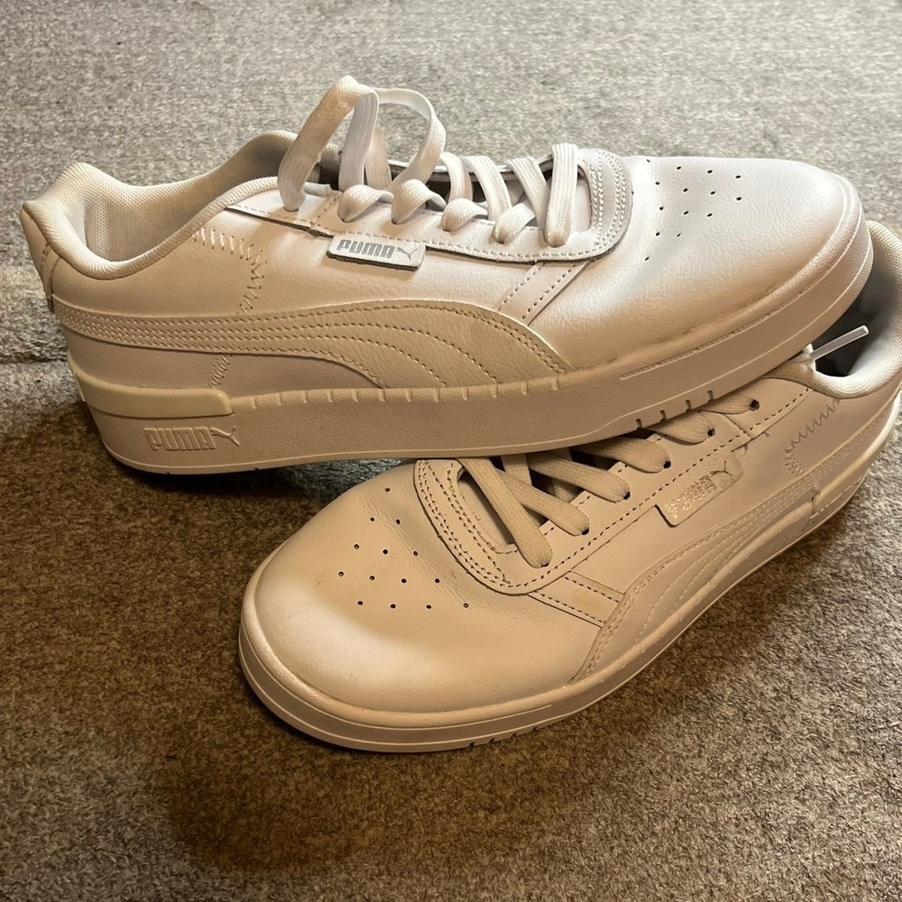 Puma Jada Renew White Low Top Sneakers Size 9 RunDMC HipHop Streetwear